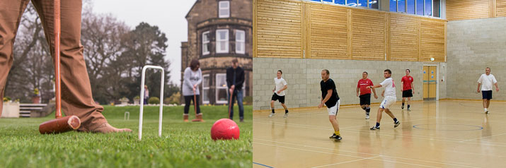 footbal and croquet facilities