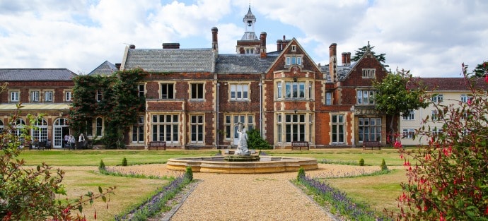 View from the garden at High Leigh