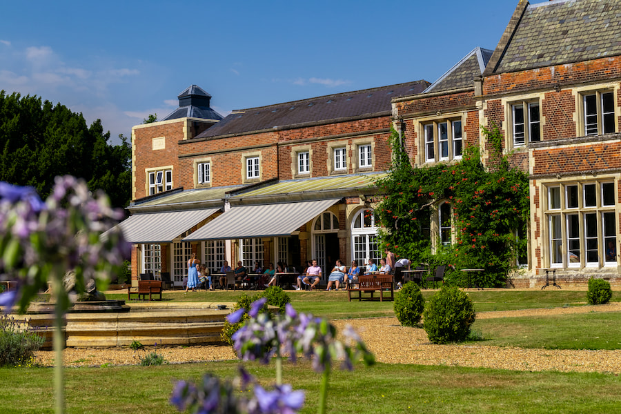 High Leigh exterior showing the beautiful grounds.