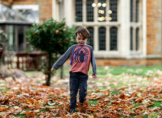 Child in garden